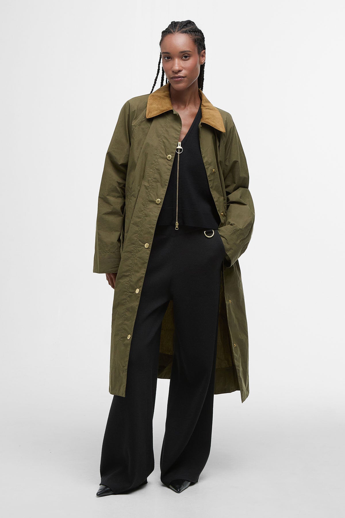 Ettie Showerproof Jacket - DUSKY GREEN/ANCIENT