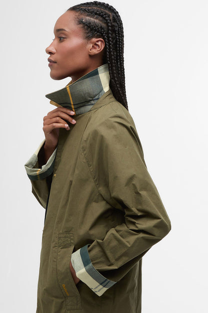 Ettie Showerproof Jacket - DUSKY GREEN/ANCIENT
