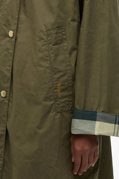 Ettie Showerproof Jacket - DUSKY GREEN/ANCIENT
