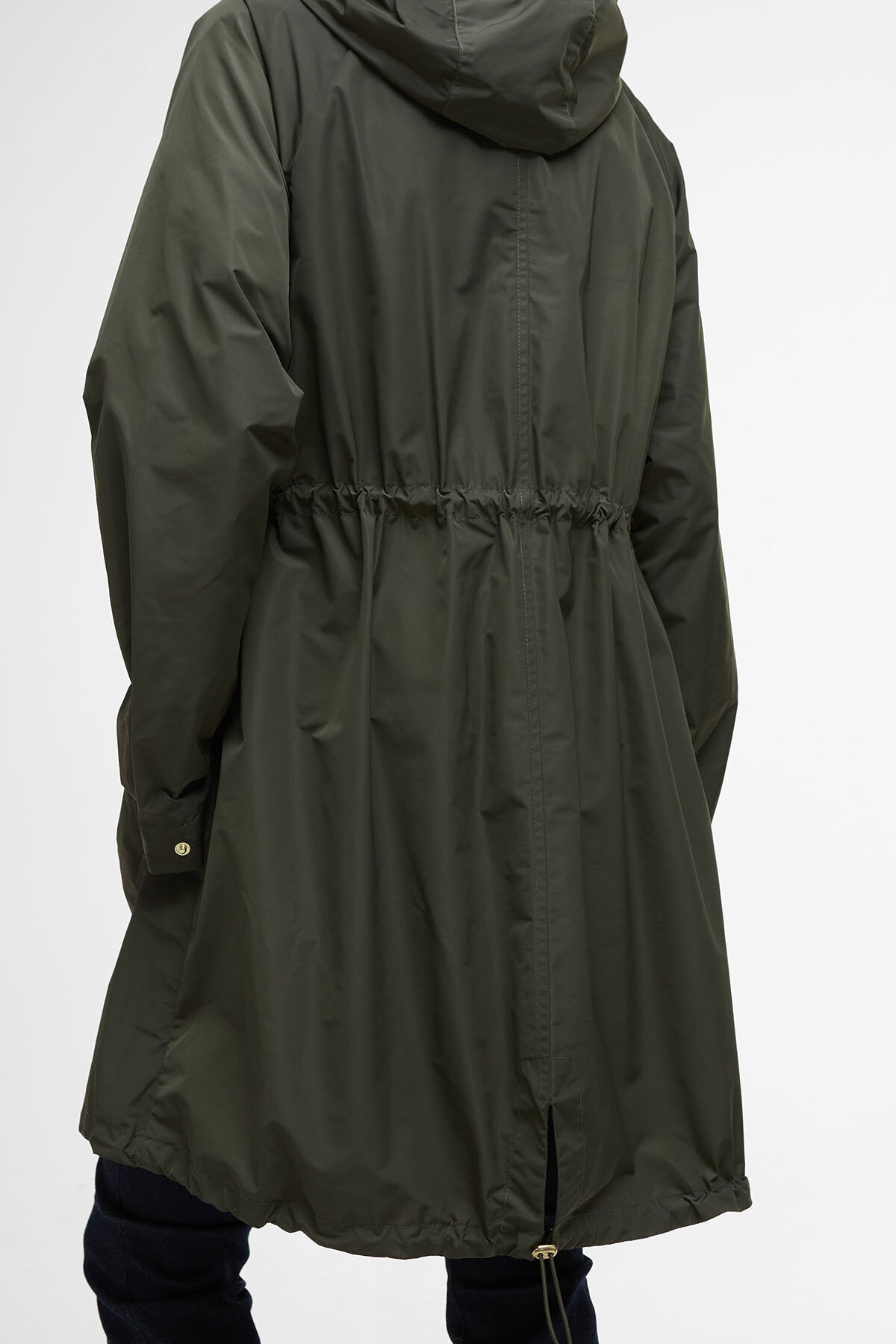 Una Showerproof Parka - OLIVE/ANCIENT TARTAN