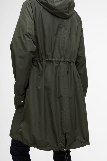 Una Showerproof Parka - OLIVE/ANCIENT TARTAN