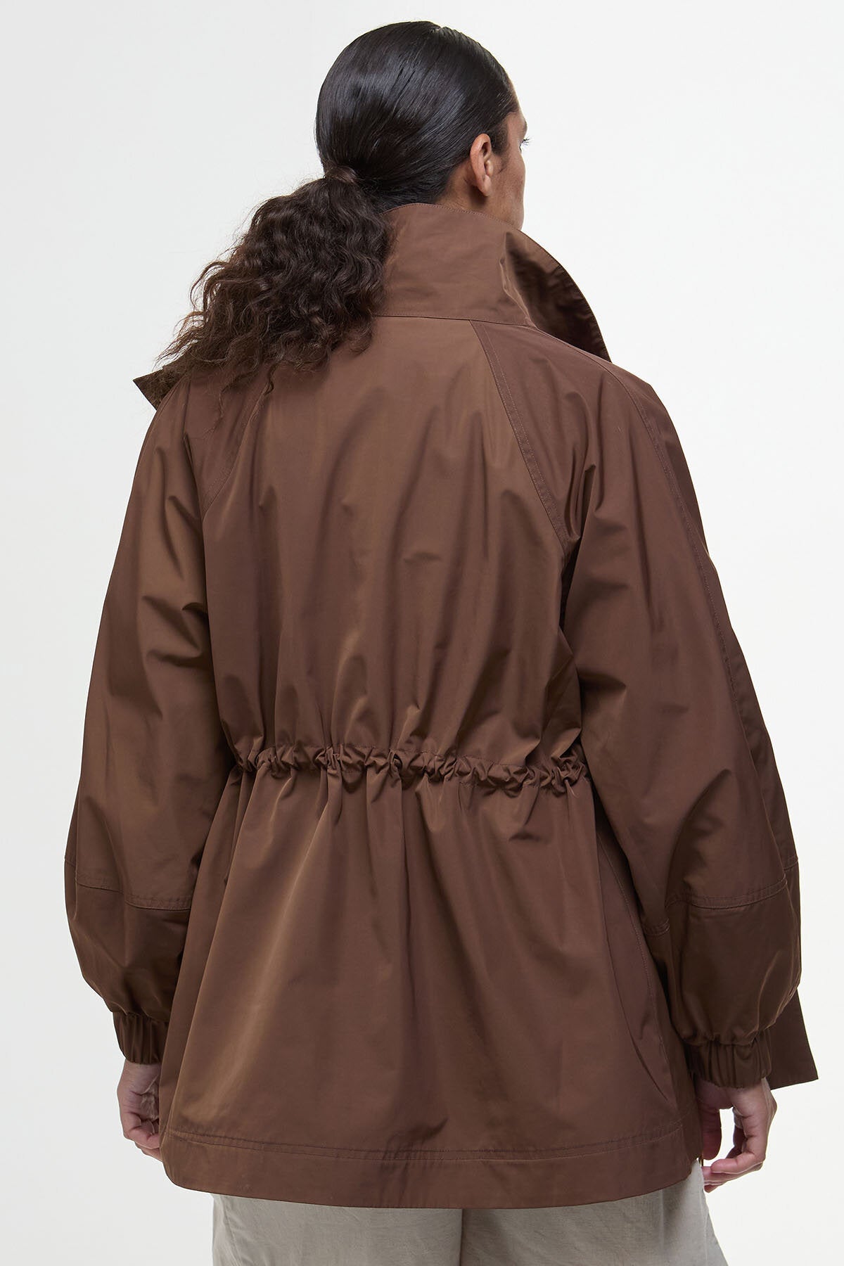 Suri Showerproof Jacket - WALNUT/SAFARI DRESS