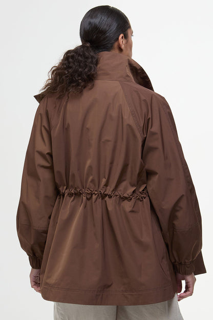 Suri Showerproof Jacket - WALNUT/SAFARI DRESS