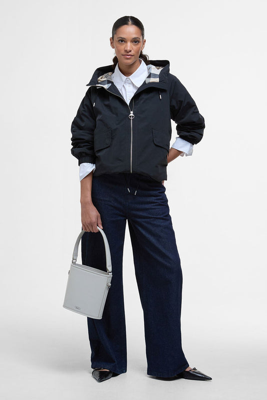 Orson Showerproof Jacket - BLACK/SAFARI DRESS T