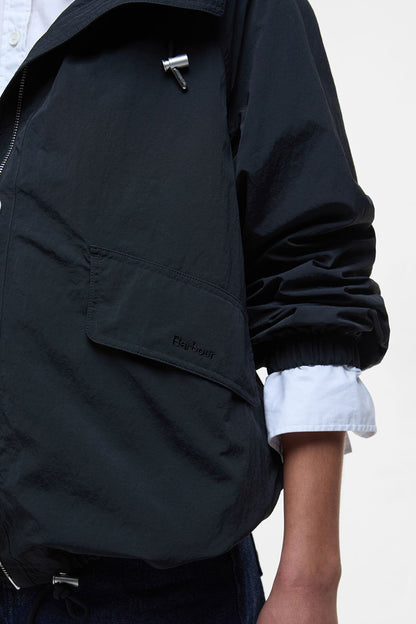 Orson Showerproof Jacket - BLACK/SAFARI DRESS T