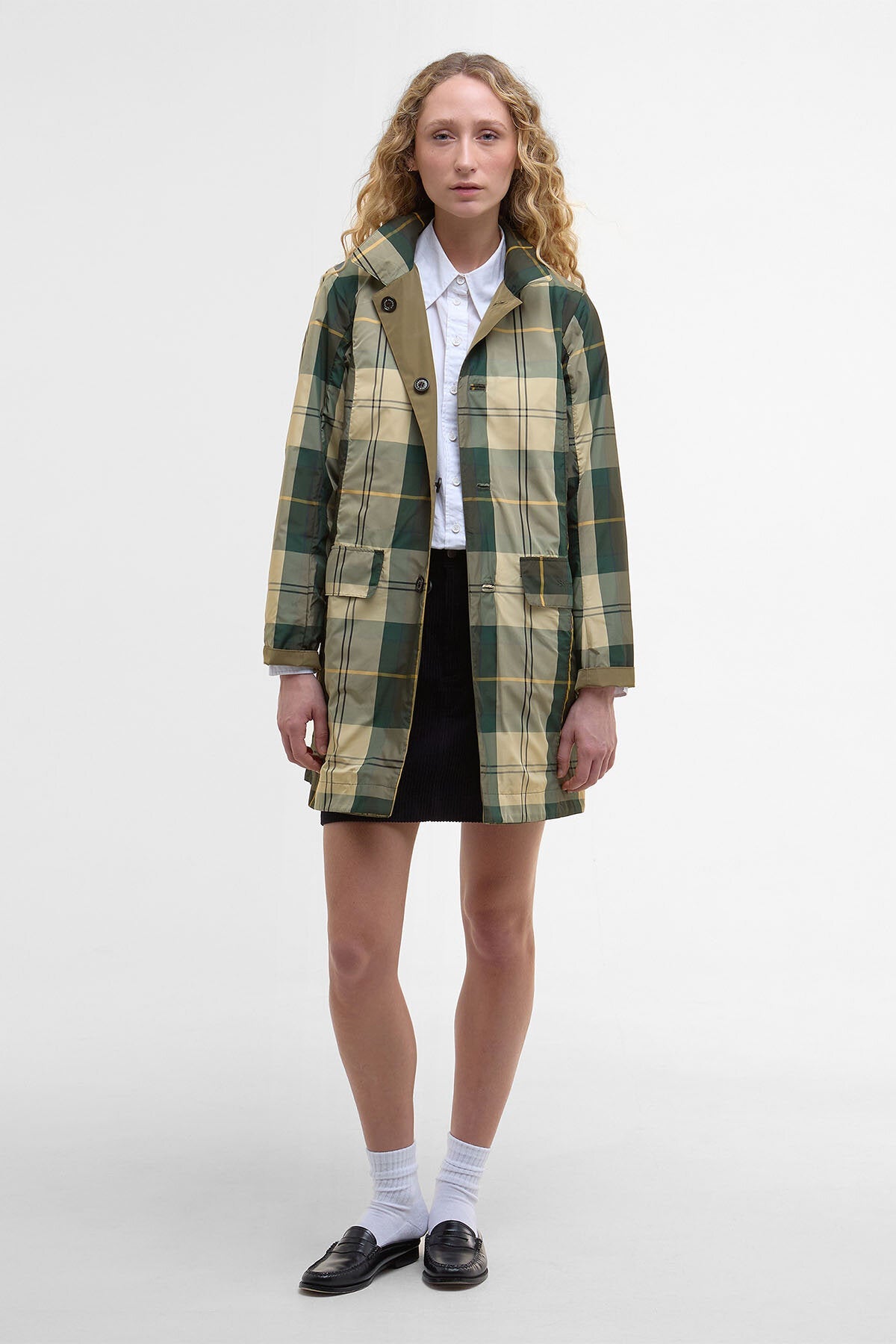 Babbity Reversible Showerproof Jacket - DUSKY GREEN/ANCIENT