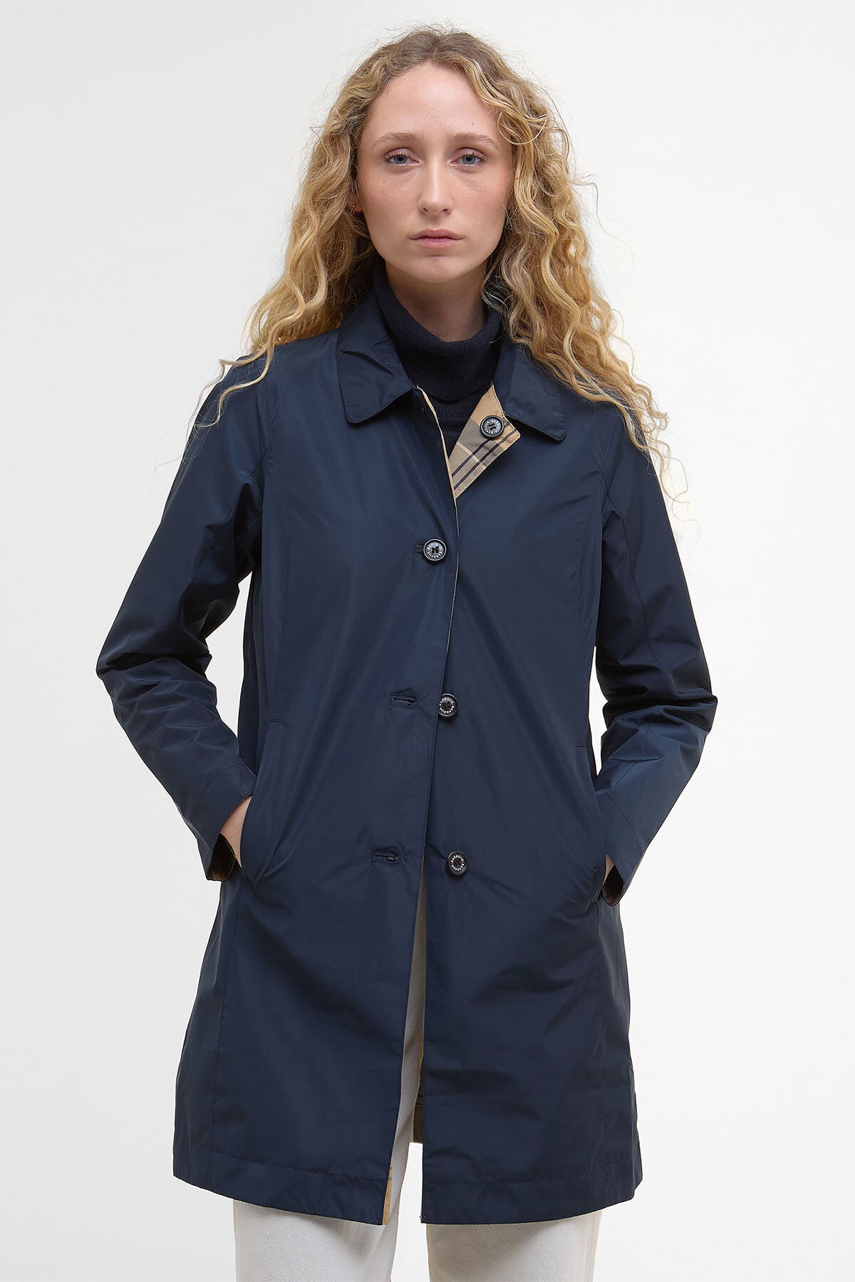 Babbity Reversible Showerproof Jacket - NAVY/DRESS