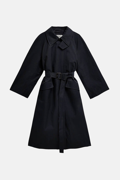 The Edit by Alexa Harley Showerproof Trench Coat - DK NAVY