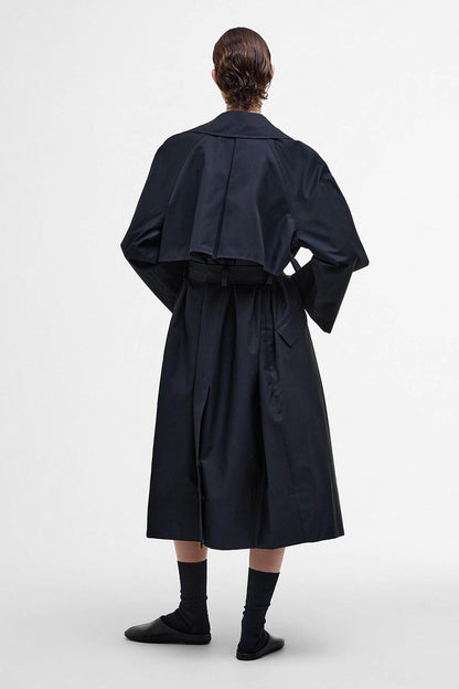 The Edit by Alexa Harley Showerproof Trench Coat - DK NAVY