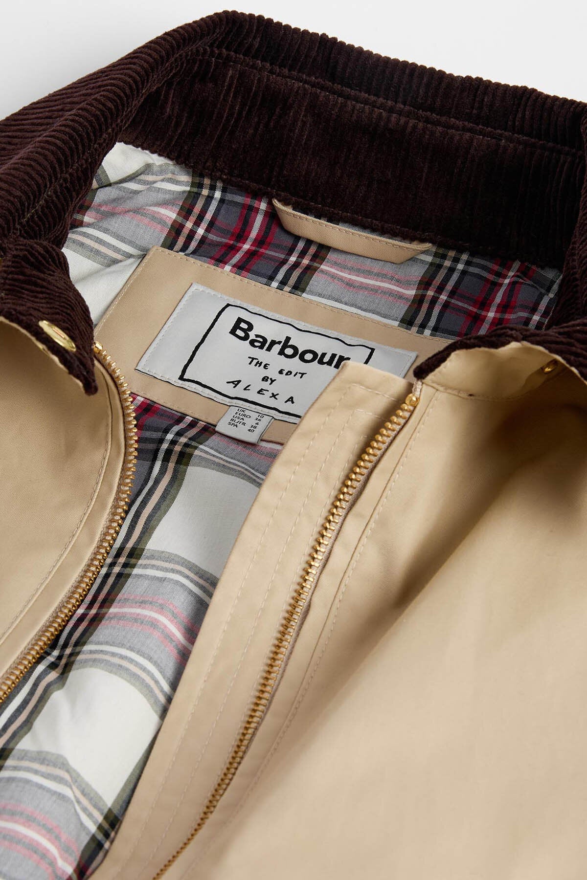 The Edit by Alexa Anna Showerproof Bomber Jacket - LT SAND/DRESS STEWAR