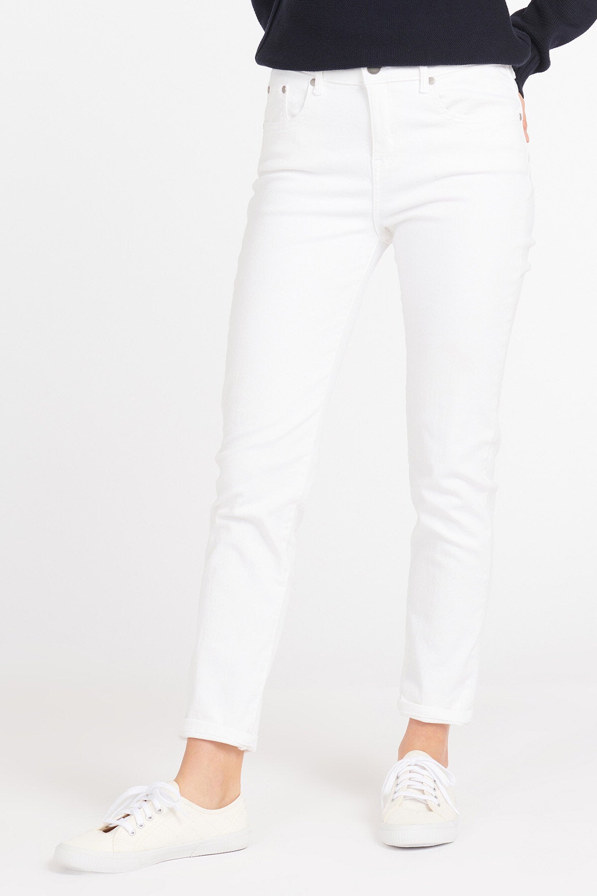 Trouser Casual Slim Fit - WHITE