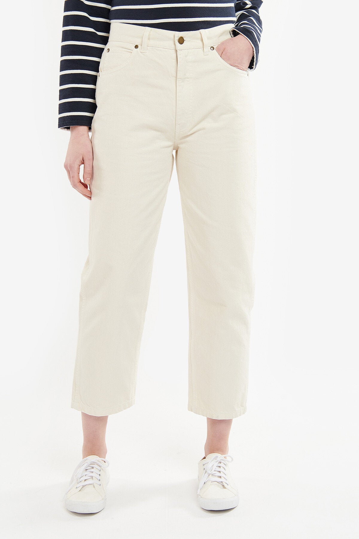 Westbury Barrel Leg Jean - ECRU