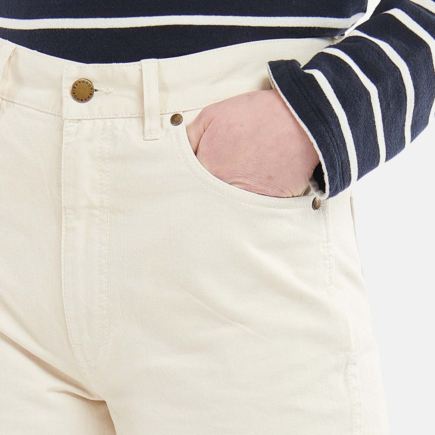 Westbury Barrel Leg Jean - ECRU