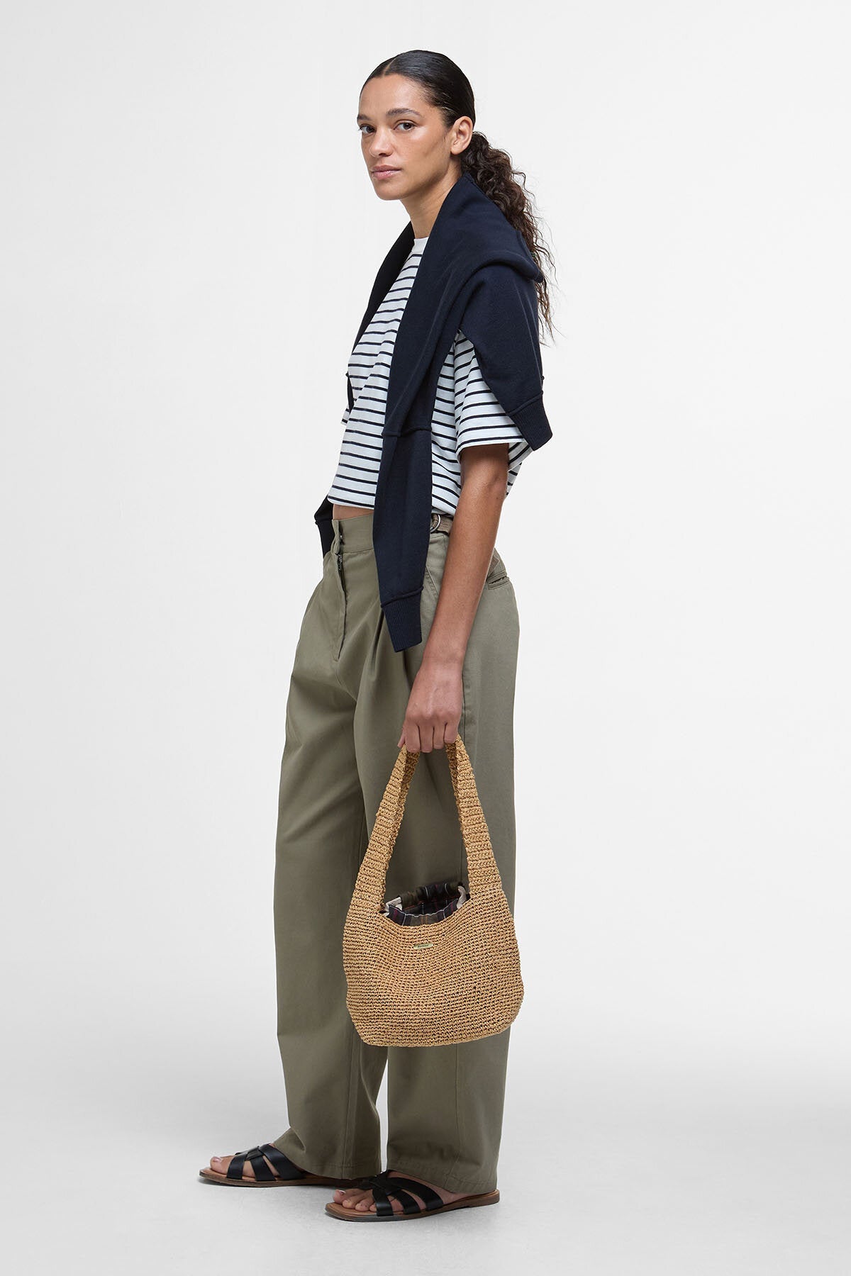 Amber Tapered Trousers - DUSKY GREEN