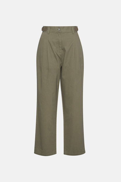 Amber Tapered Trousers - DUSKY GREEN