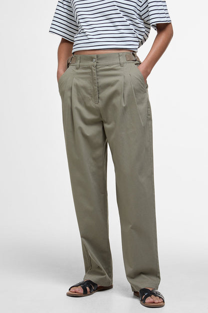 Amber Tapered Trousers - DUSKY GREEN