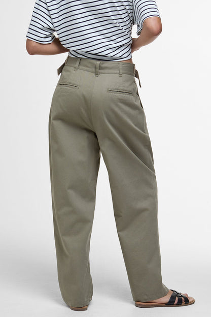 Amber Tapered Trousers - DUSKY GREEN