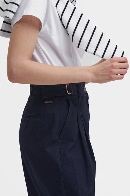 Amber Tapered Trousers - NAVY