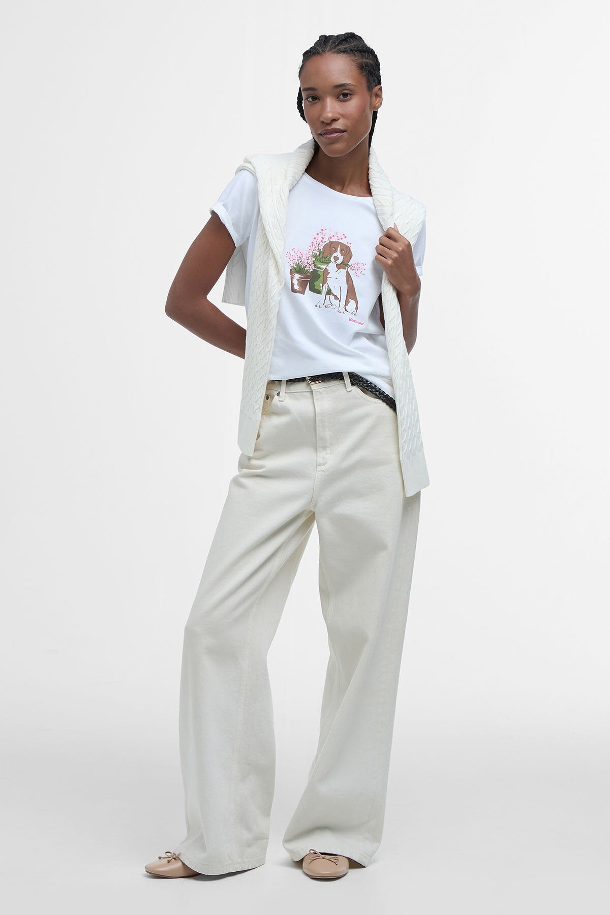 Bowland Graphic T-Shirt - WHITE