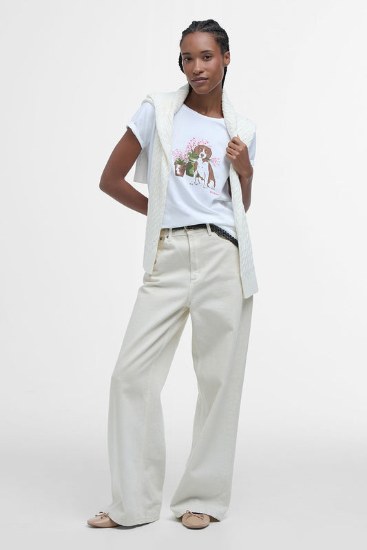 Bowland Graphic T-Shirt - WHITE