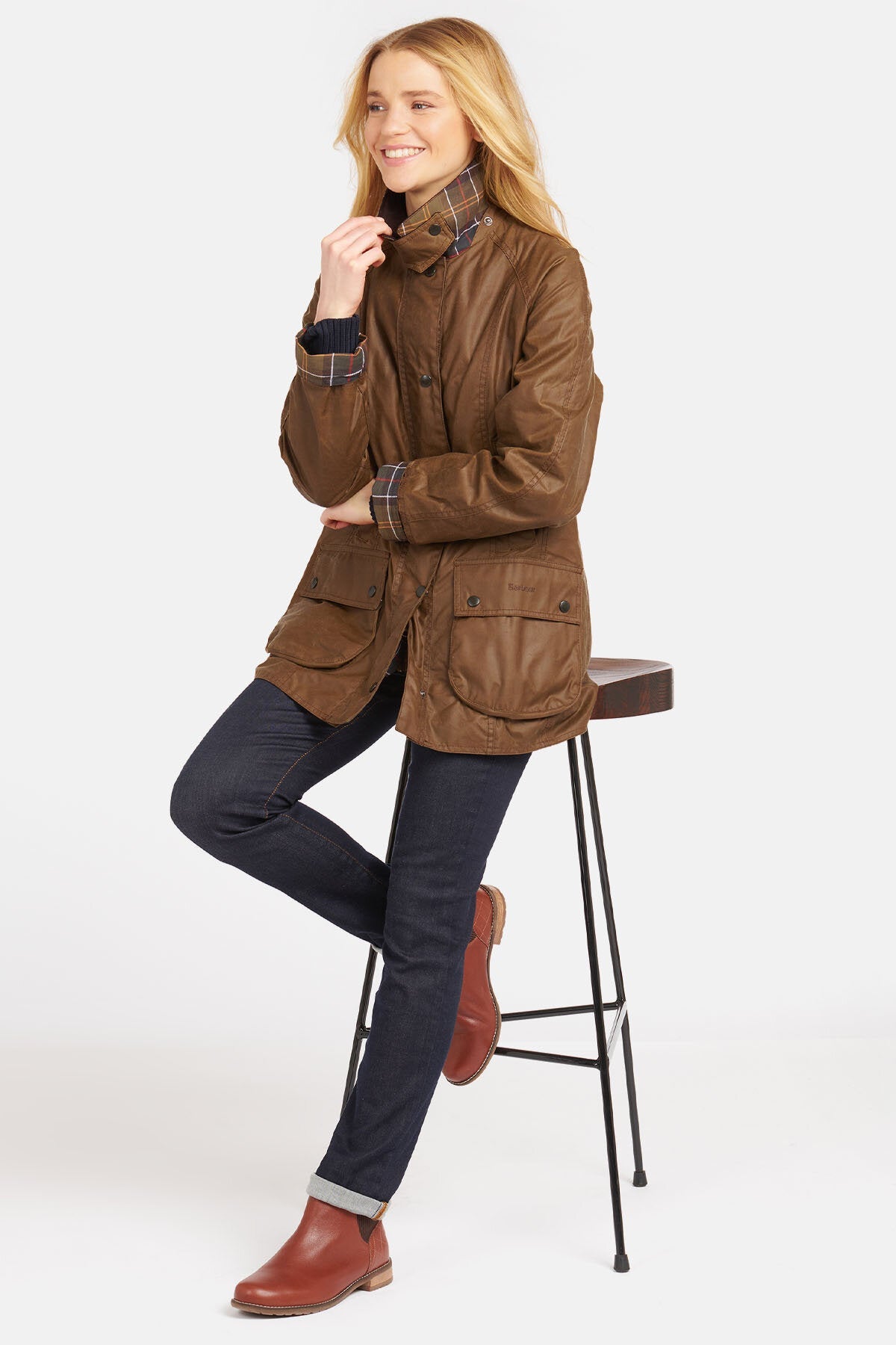 Beadnell Wax Jacket - BARK