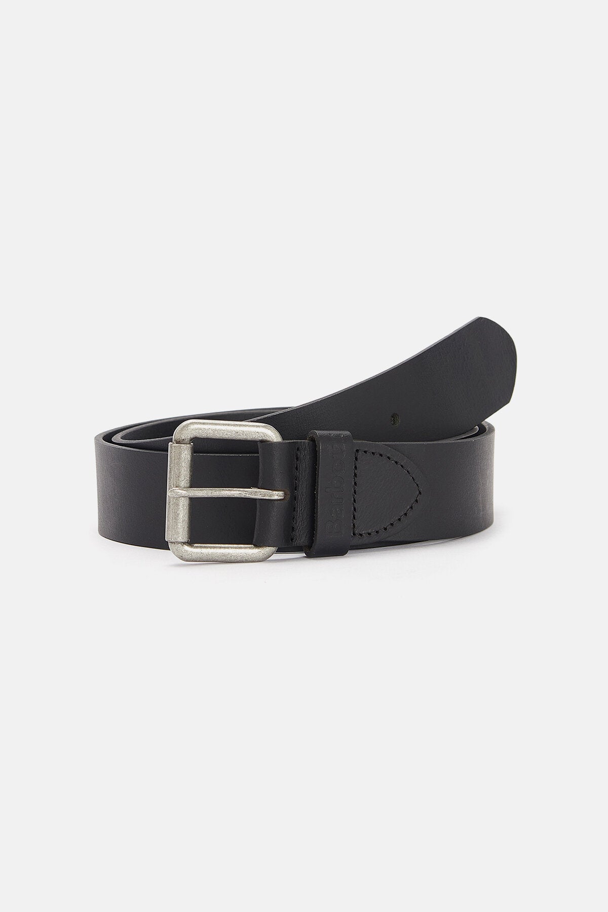 Matt Leather Belt - BLACK