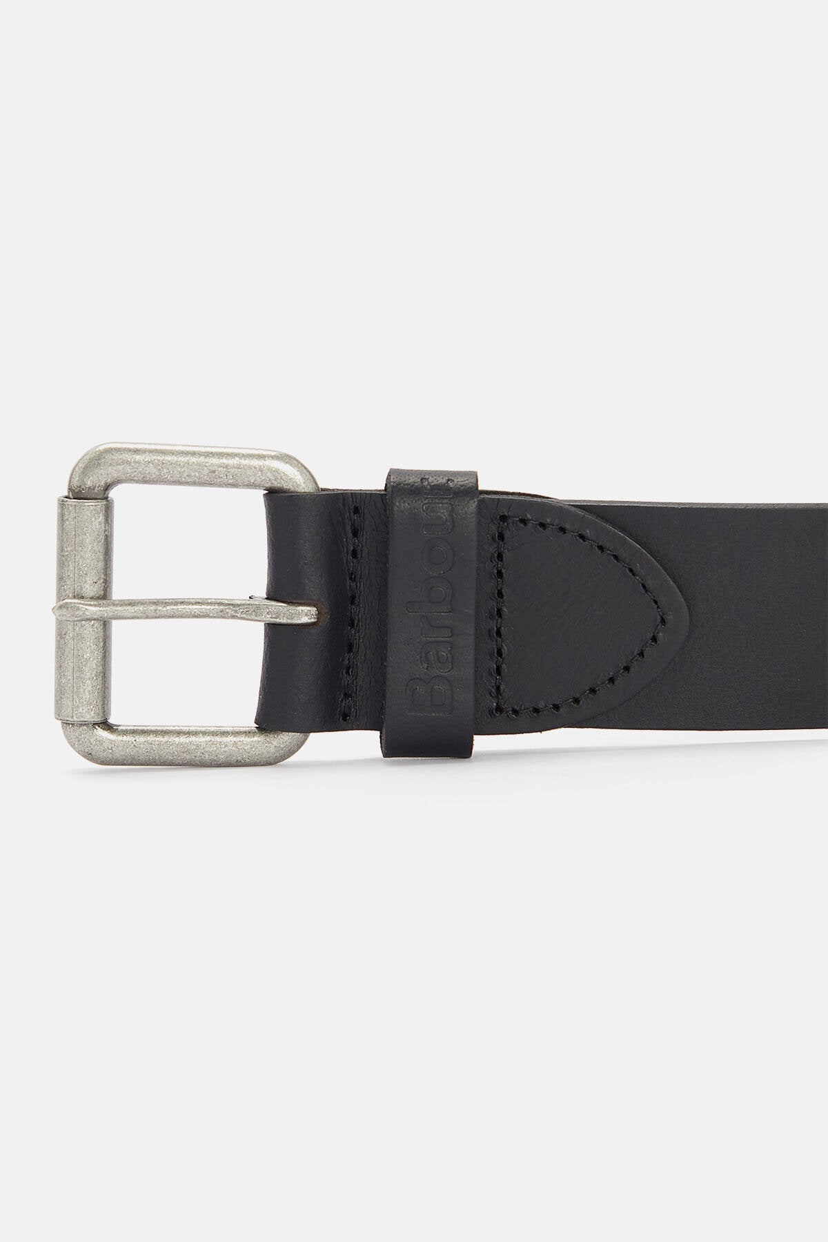Matt Leather Belt - BLACK