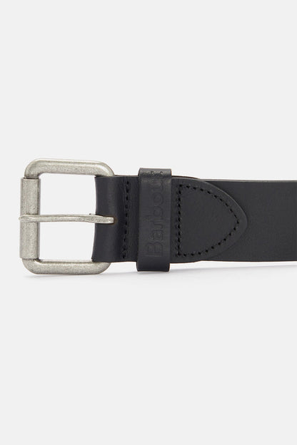 Matt Leather Belt - BLACK