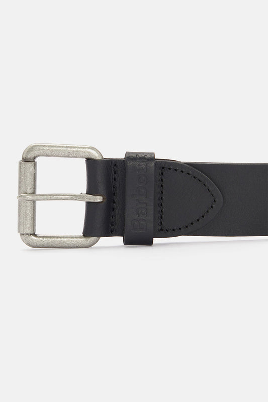Matt Leather Belt - BLACK