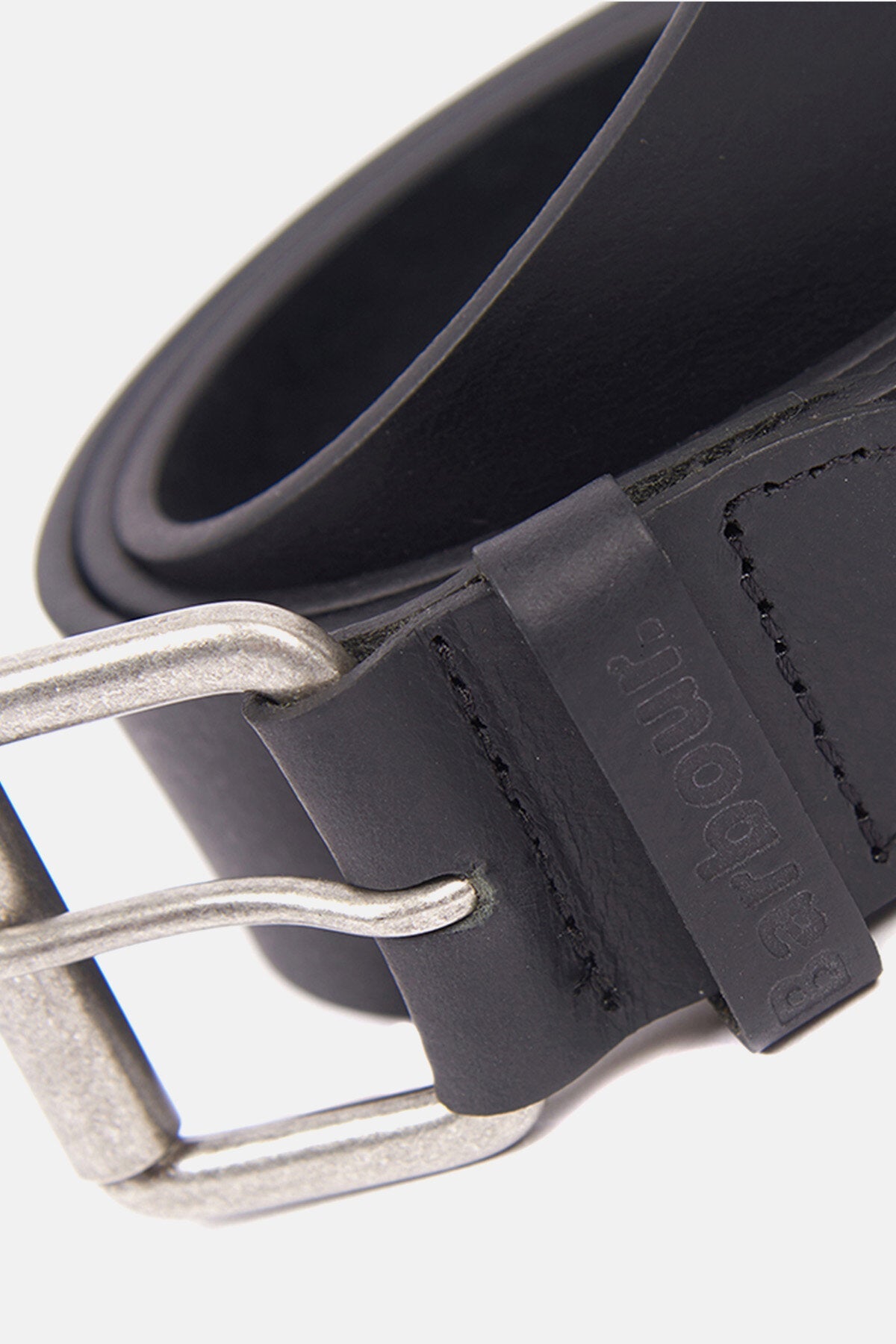 Matt Leather Belt - BLACK