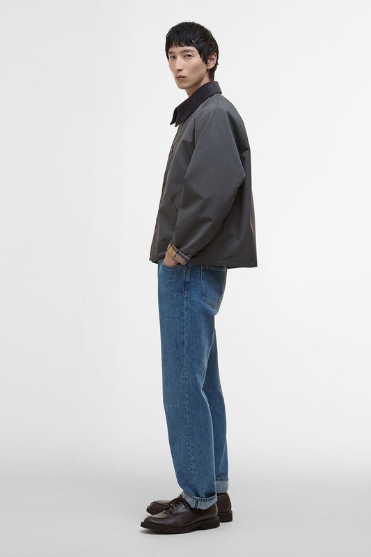 Oversized Reversible Transporter Jacket - ASPHALT GREY