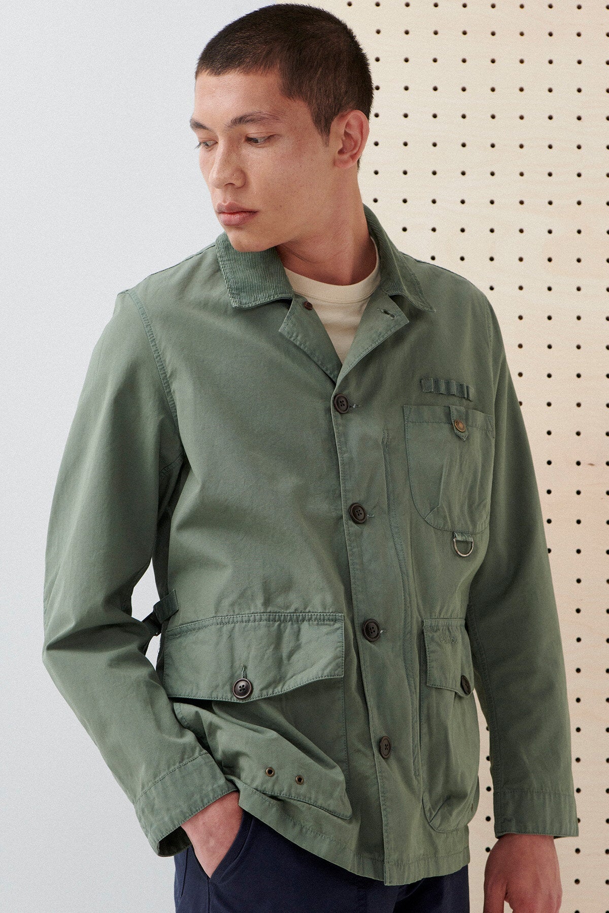 Cotton Salter Overshirt - AGAVE