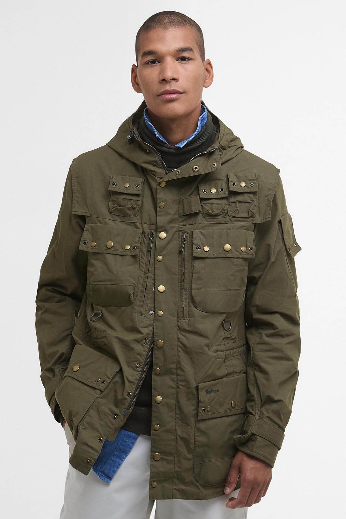 Field Utility Casual Jacket - DUSKY GREEN
