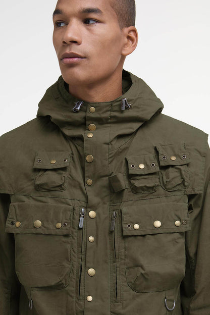 Field Utility Casual Jacket - DUSKY GREEN