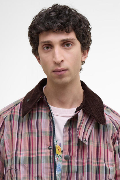 Madras Bedale Casual Jacket - NOAH MADRAS PINK