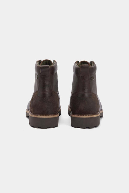 Sheene Moc Toe Derby Boots - BROWN