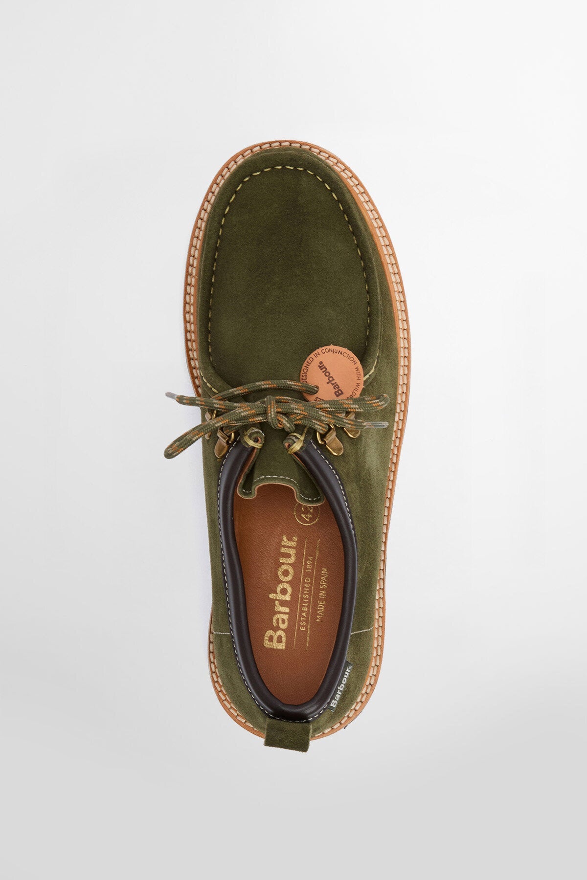 Coatham Apron Lace Mocassins - GREEN