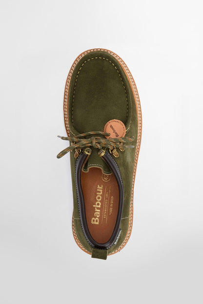 Coatham Apron Lace Mocassins - GREEN