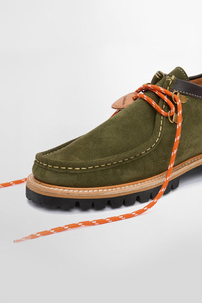 Coatham Apron Lace Mocassins - GREEN