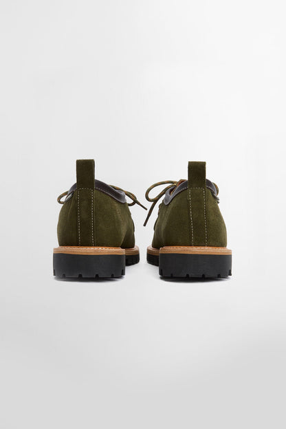 Coatham Apron Lace Mocassins - GREEN