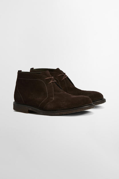 by Loake Loughty Chukka Boots - BROWN SUEDE