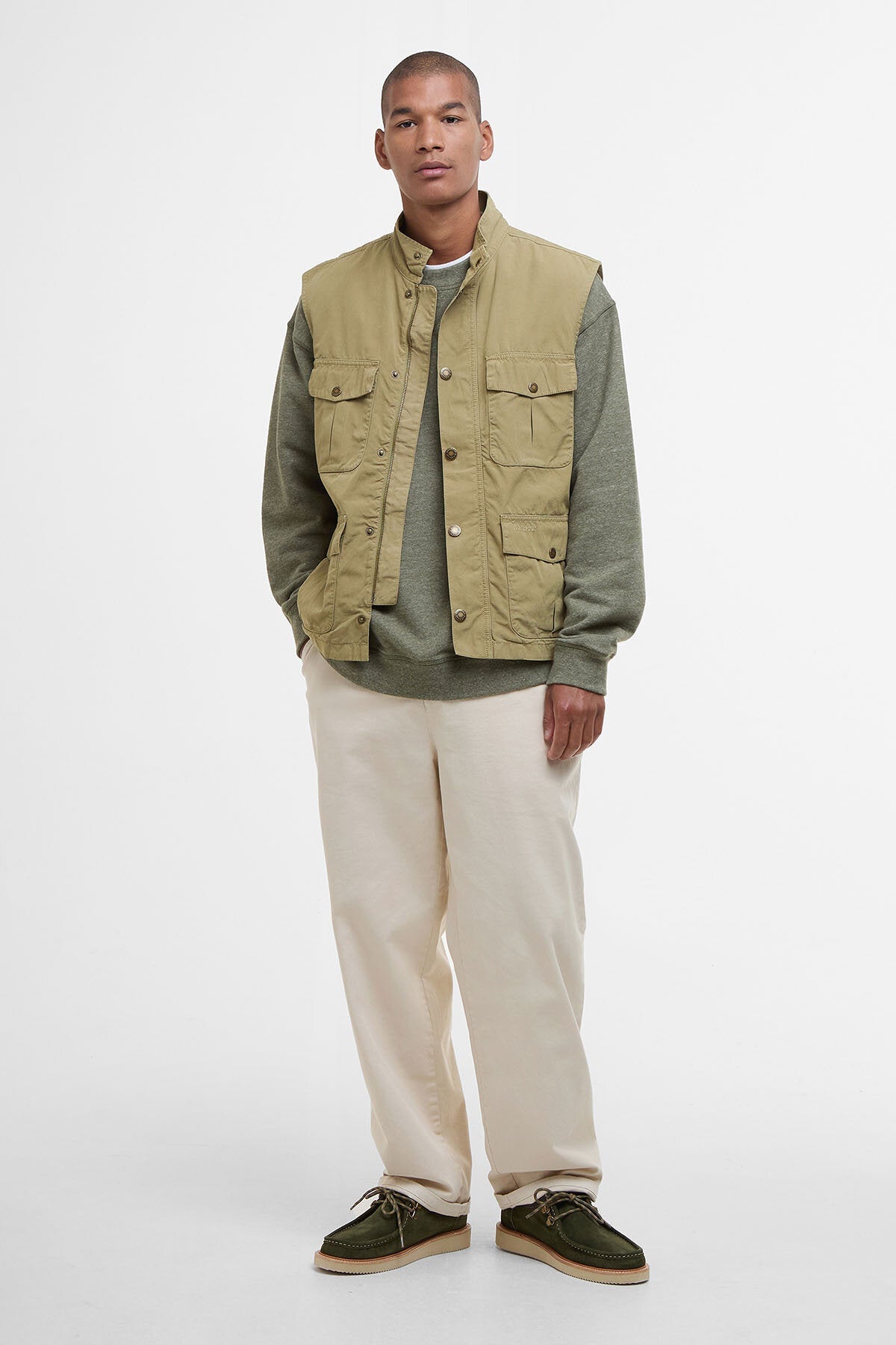 Casual Corbridge Gilet - BLEACHED OLIVE