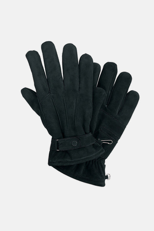 Leather Thinsulate Gloves - BLACK