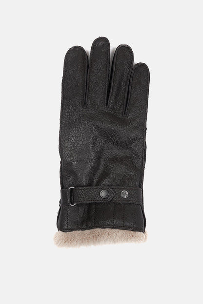 Leather Utility Gloves - BLACK