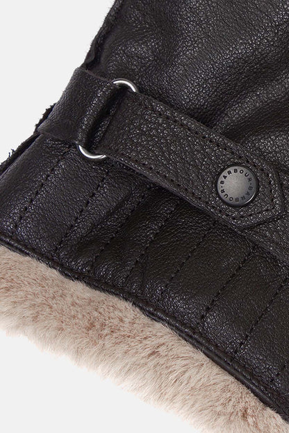 Leather Utility Gloves - BLACK