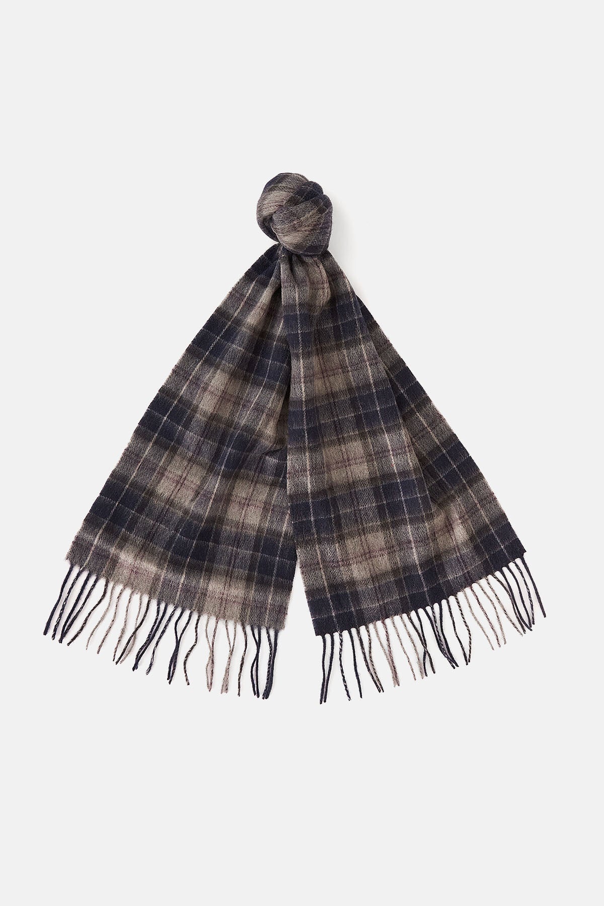 Tartan Scarf & Glove Gift Set - BLACK SLATE TARTAN