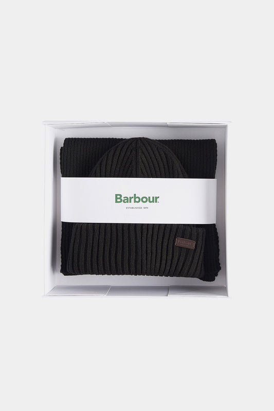 Crimdon Beanie & Scarf Gift Set - BLACK