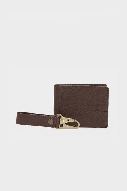 Padbury Leather Wallet & Fob Gift Set - DARK BROWN