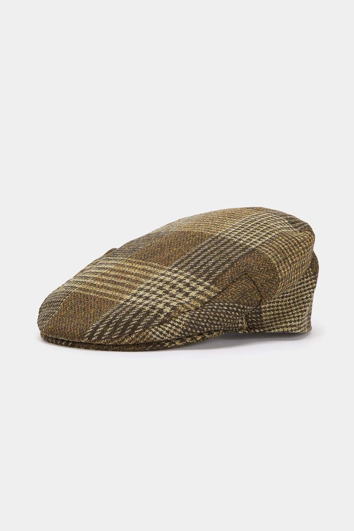 Deveron Tweed Flat Cap - GREEN MIX