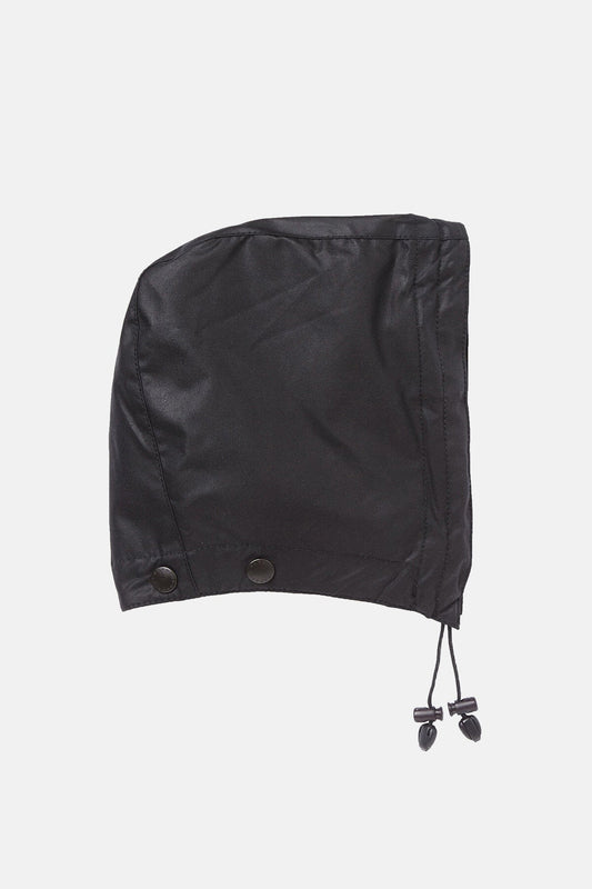 Waxed Cotton Hood - BLACK